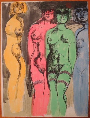 Bruno cassinari litografia del - cassinari,